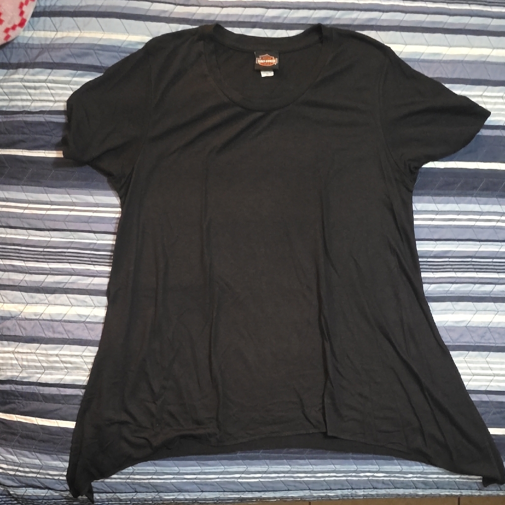 Harley-Davidson Black Women's Short-Sleeve Crew Neck Tee